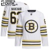 Barn Ishockey Boston Bruins tröja 100th Anniversary Brad Marchand Adidas 2023-24 Vit Authentic